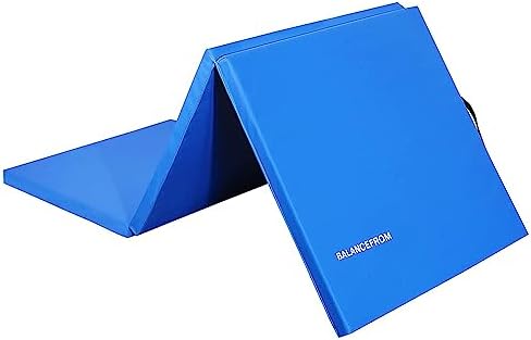6x2 Feet 3-Panel Folding Gymnastics Mat - 1.5-Inch Thick Pad