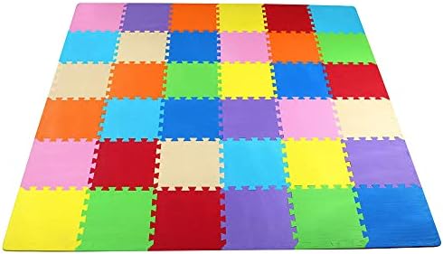Baby Play Mat, Soft Foam Floor Tiles for Kids, Cover 36 SQ SF