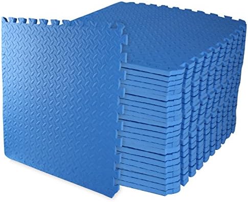 Puzzle Exercise Mat 3/4" Thick, EVA Foam Floor, 4-Pack